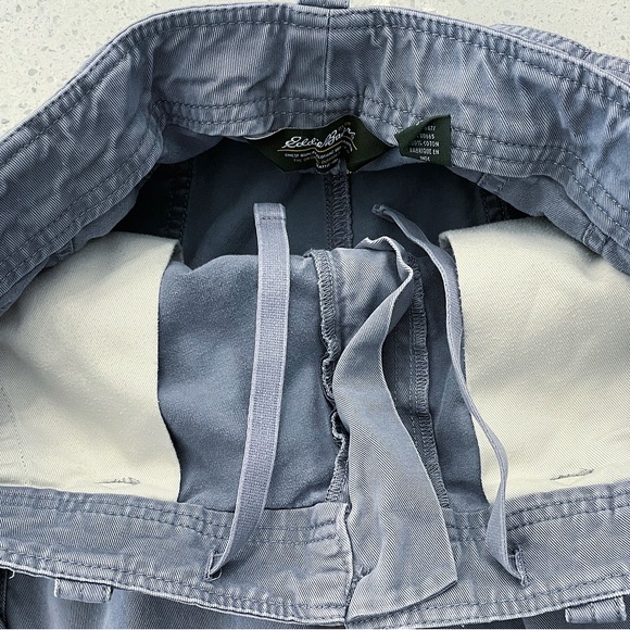 Eddie Bauer Mens 33 Cargo Shorts Gray 10” Work Shorts 100% Cotton - Picture 6 of 7